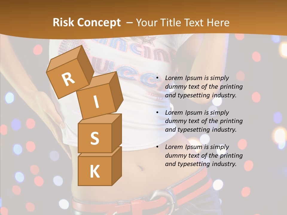 Posing Lifestyle Joy PowerPoint Template