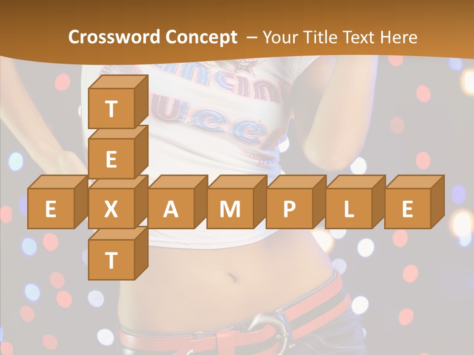 Posing Lifestyle Joy PowerPoint Template