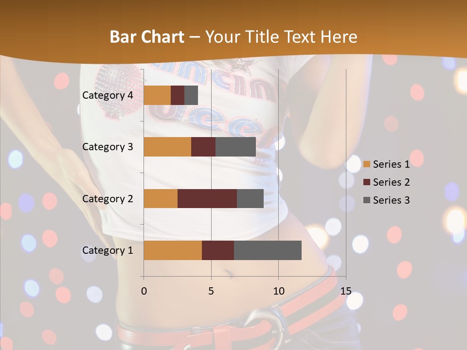 Posing Lifestyle Joy PowerPoint Template