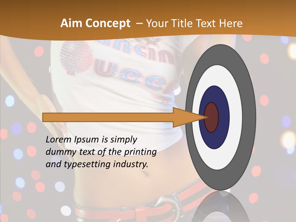 Posing Lifestyle Joy PowerPoint Template