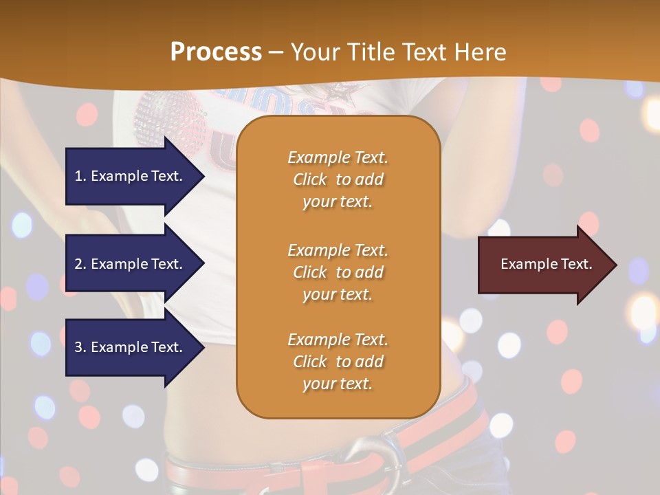 Posing Lifestyle Joy PowerPoint Template