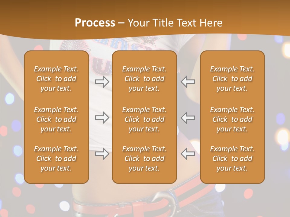 Posing Lifestyle Joy PowerPoint Template