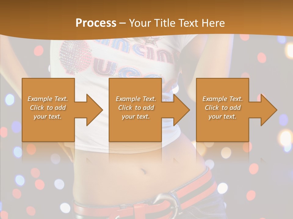 Posing Lifestyle Joy PowerPoint Template