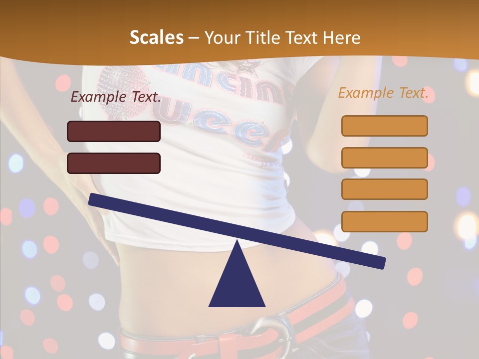 Posing Lifestyle Joy PowerPoint Template