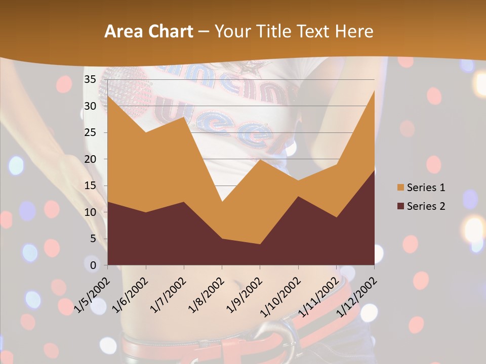 Posing Lifestyle Joy PowerPoint Template