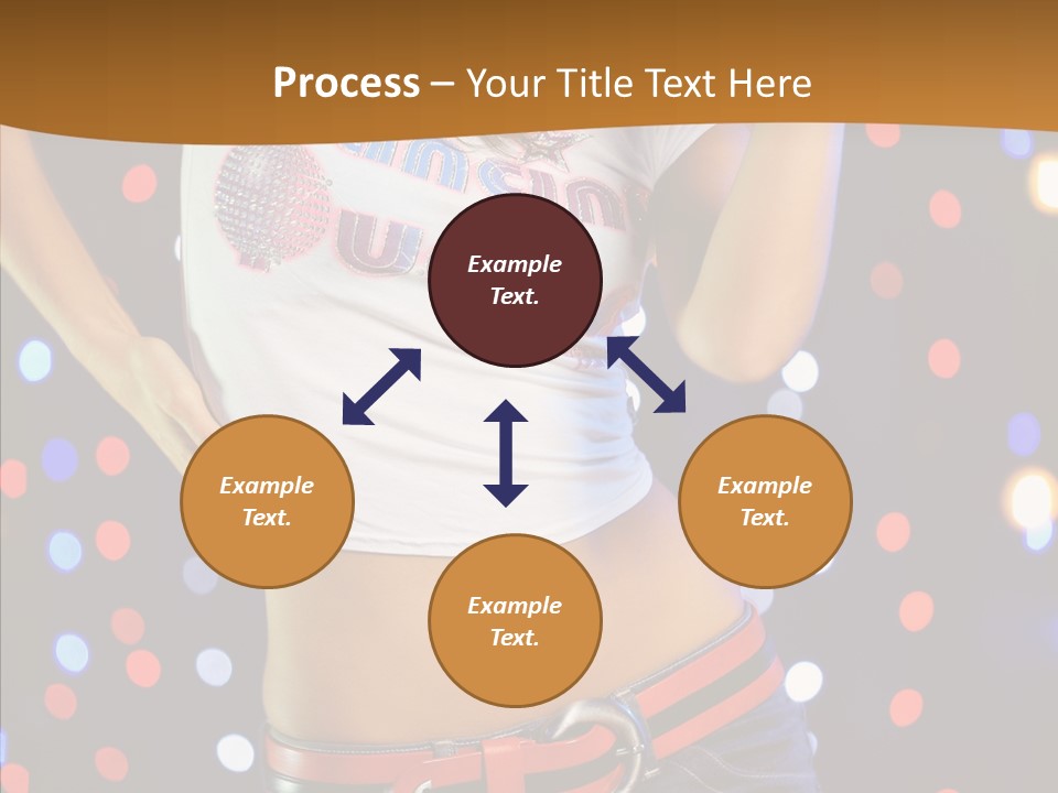 Posing Lifestyle Joy PowerPoint Template