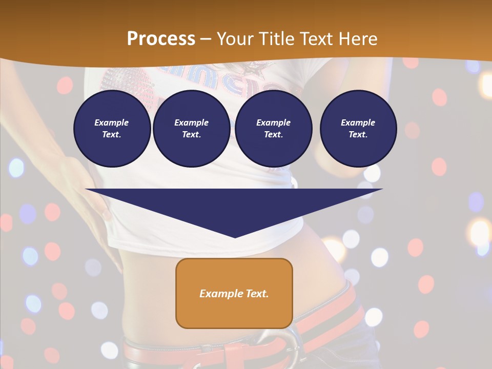Posing Lifestyle Joy PowerPoint Template