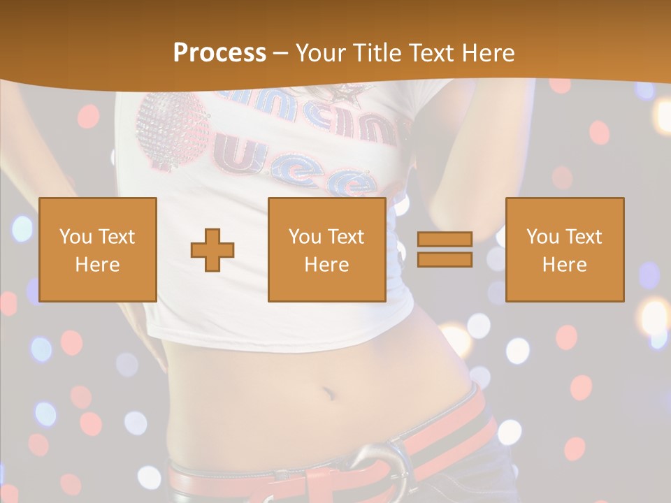 Posing Lifestyle Joy PowerPoint Template