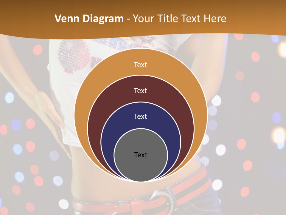 Posing Lifestyle Joy PowerPoint Template