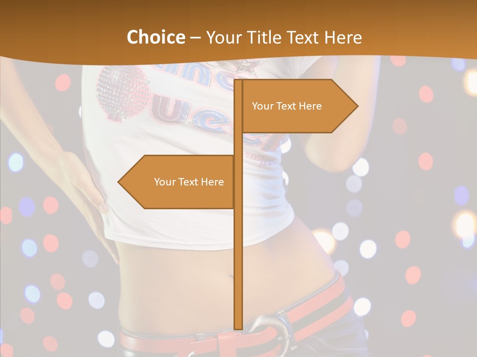 Posing Lifestyle Joy PowerPoint Template