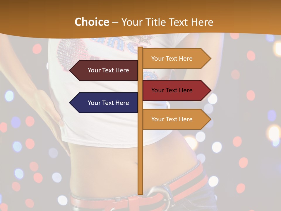 Posing Lifestyle Joy PowerPoint Template