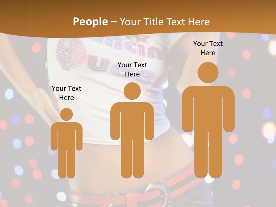 Posing Lifestyle Joy PowerPoint Template