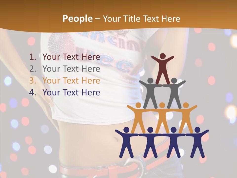 Posing Lifestyle Joy PowerPoint Template