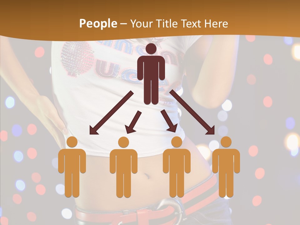 Posing Lifestyle Joy PowerPoint Template