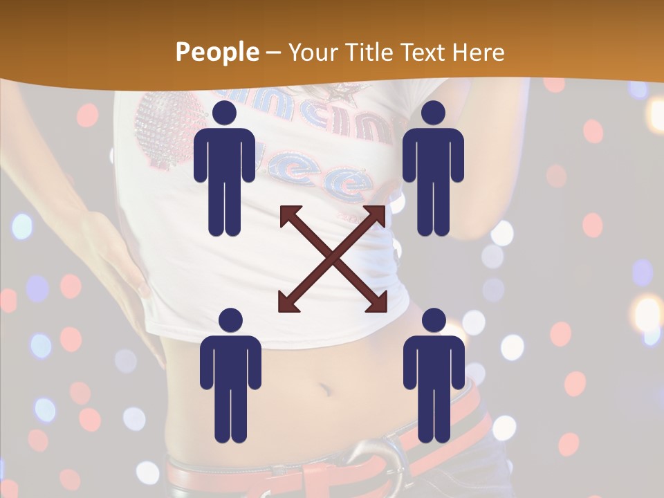 Posing Lifestyle Joy PowerPoint Template