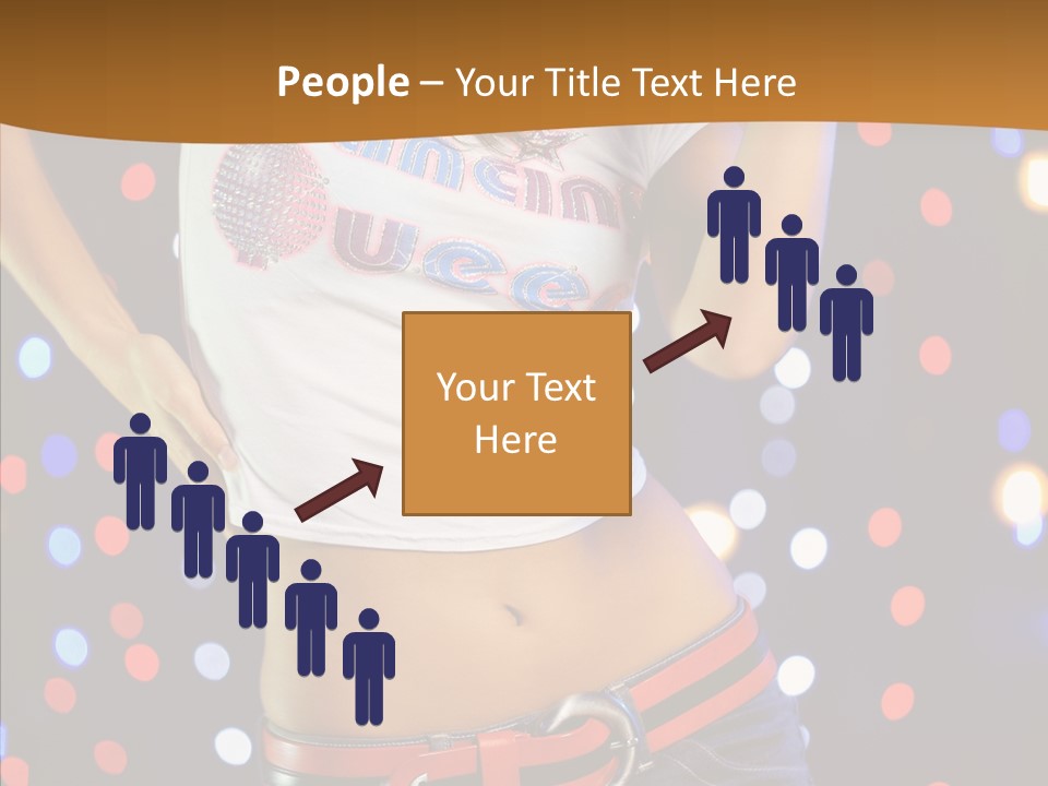 Posing Lifestyle Joy PowerPoint Template