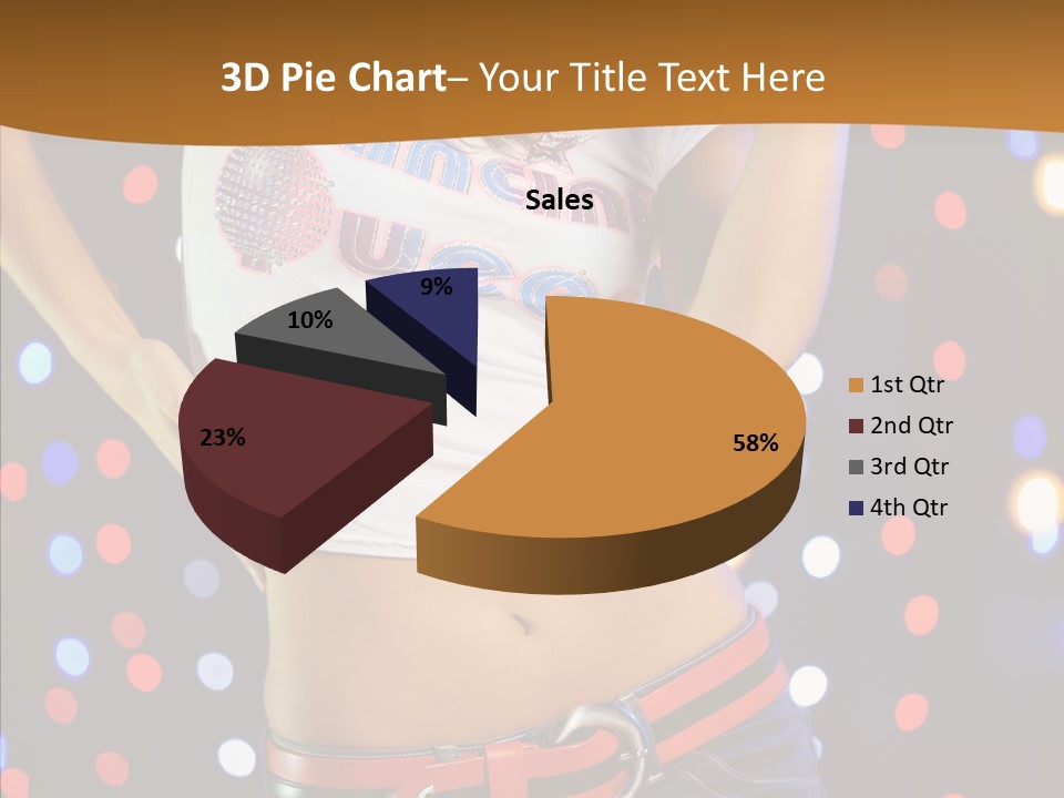Posing Lifestyle Joy PowerPoint Template