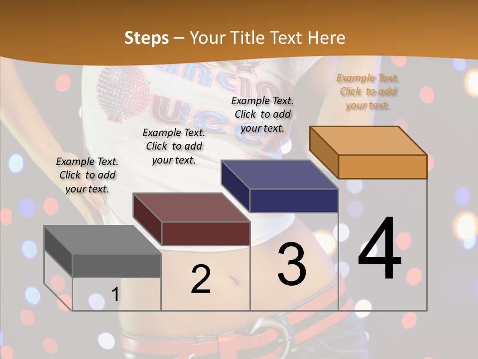 Posing Lifestyle Joy PowerPoint Template