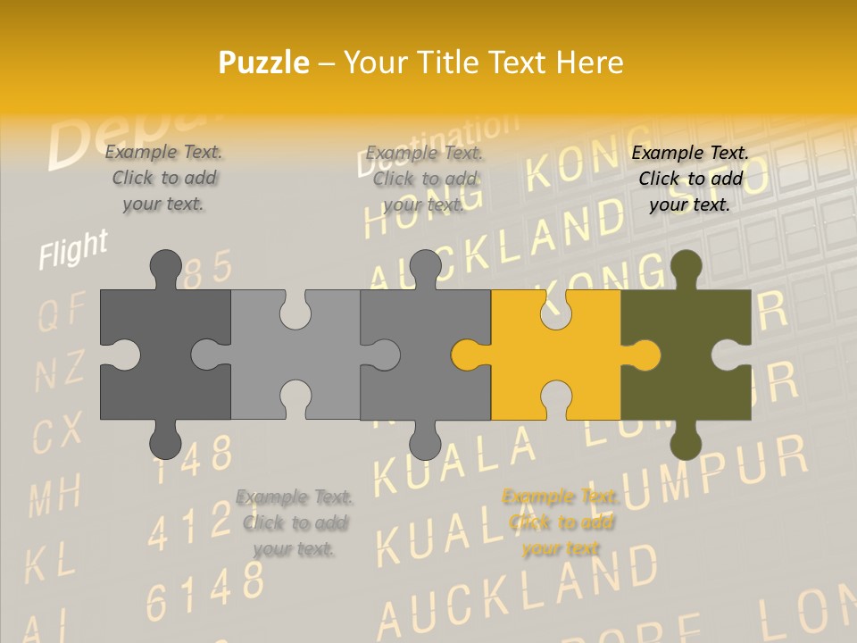 Flight Holiday Electronic PowerPoint Template