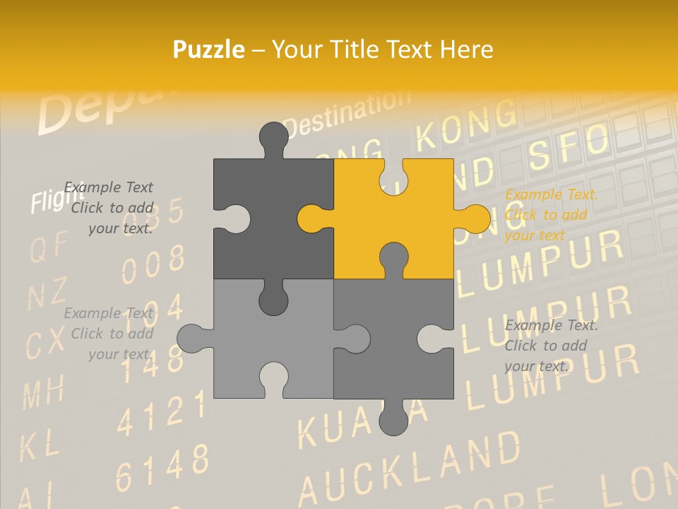 Flight Holiday Electronic PowerPoint Template