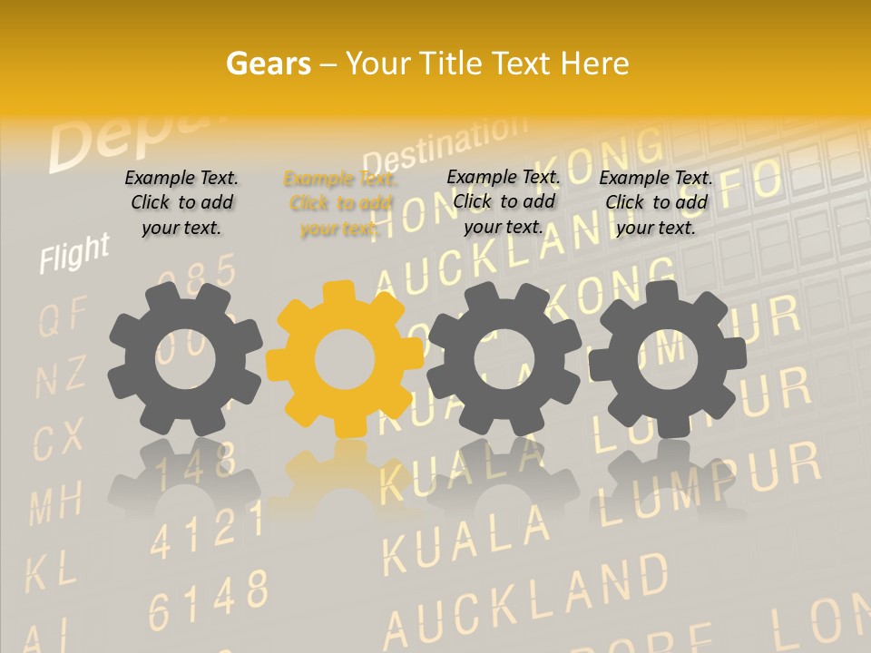 Flight Holiday Electronic PowerPoint Template