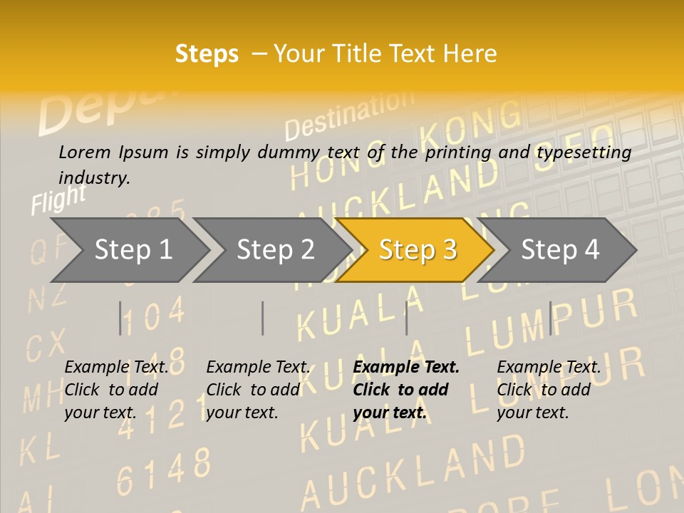 Flight Holiday Electronic PowerPoint Template