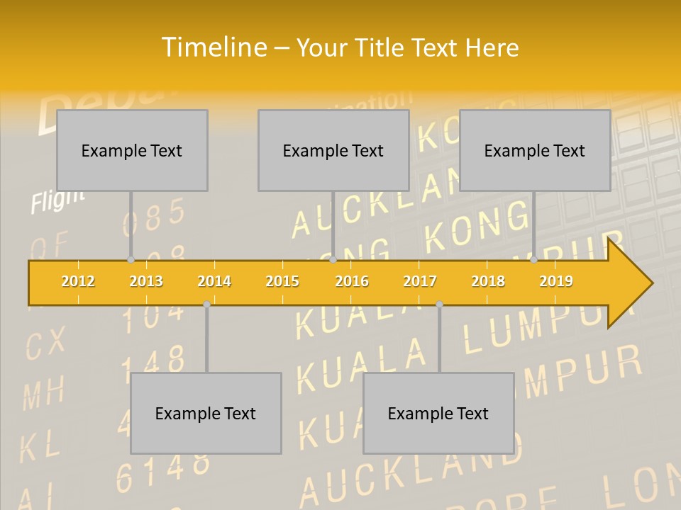 Flight Holiday Electronic PowerPoint Template