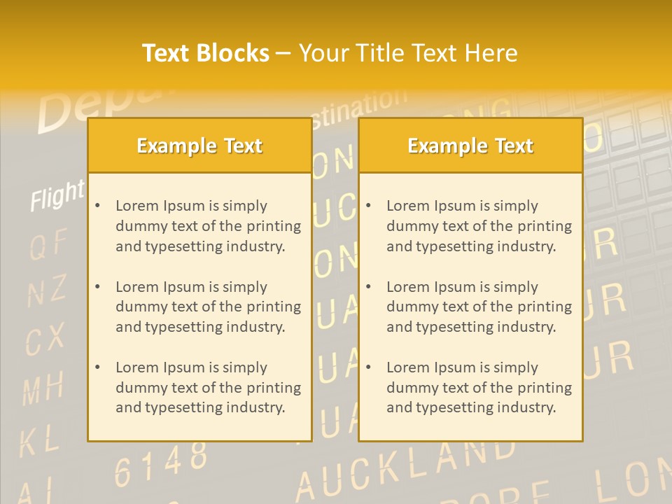 Flight Holiday Electronic PowerPoint Template