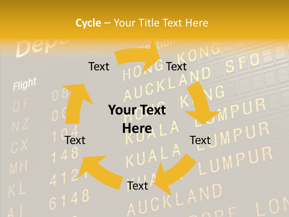 Flight Holiday Electronic PowerPoint Template