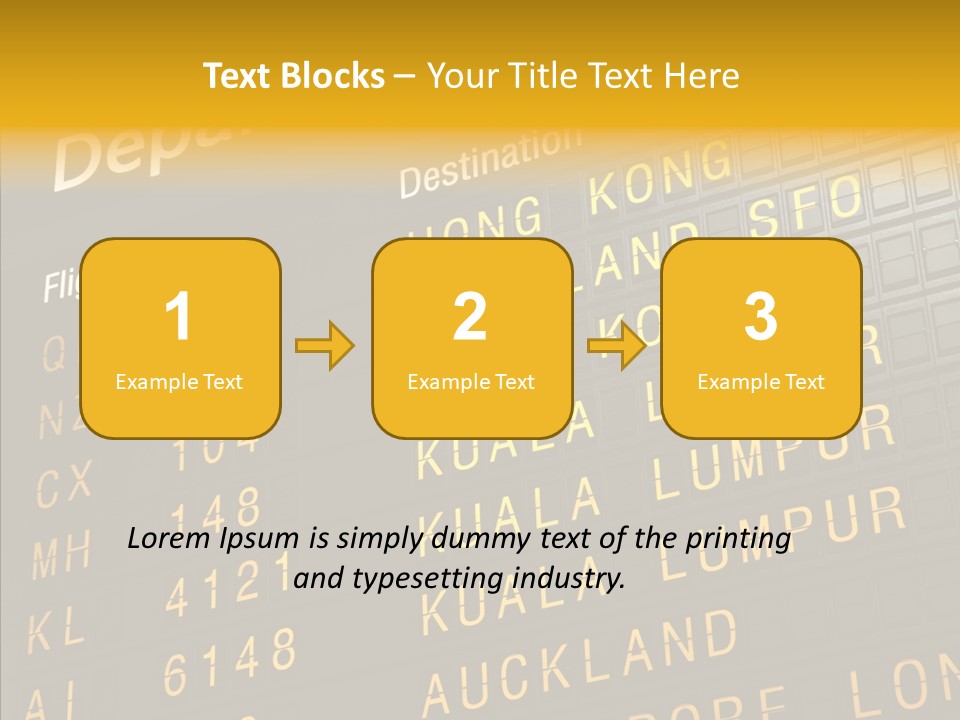 Flight Holiday Electronic PowerPoint Template