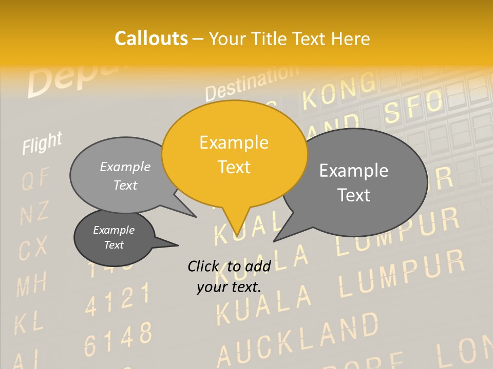 Flight Holiday Electronic PowerPoint Template