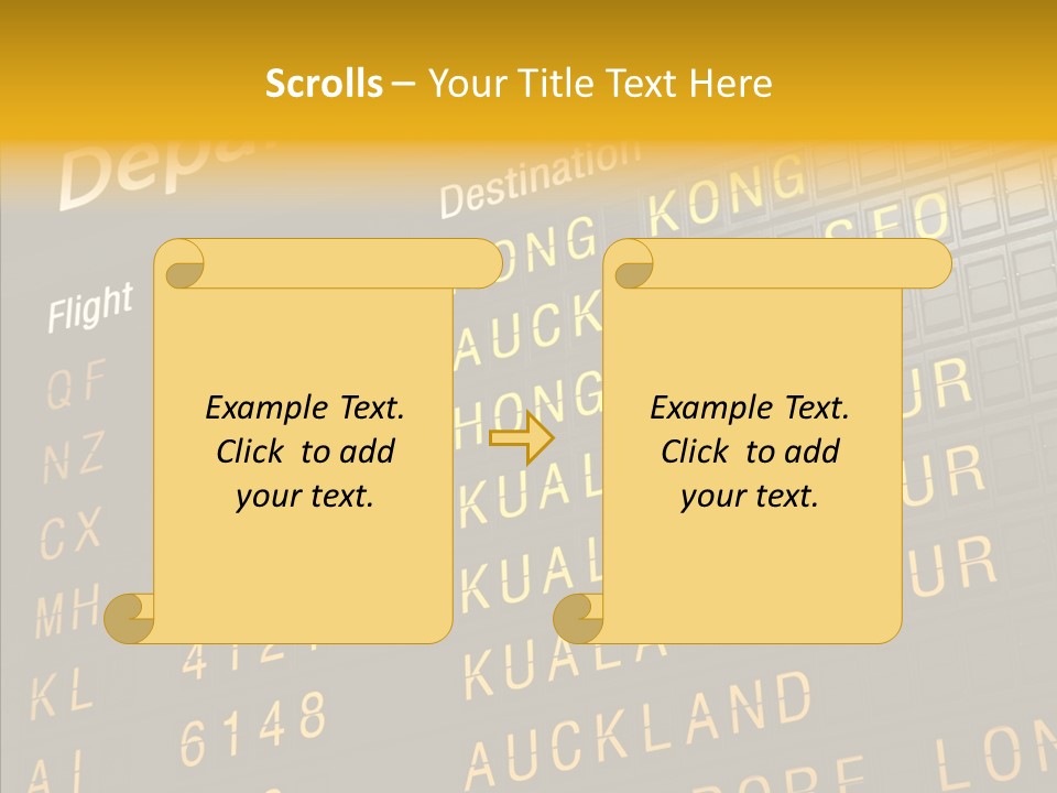 Flight Holiday Electronic PowerPoint Template