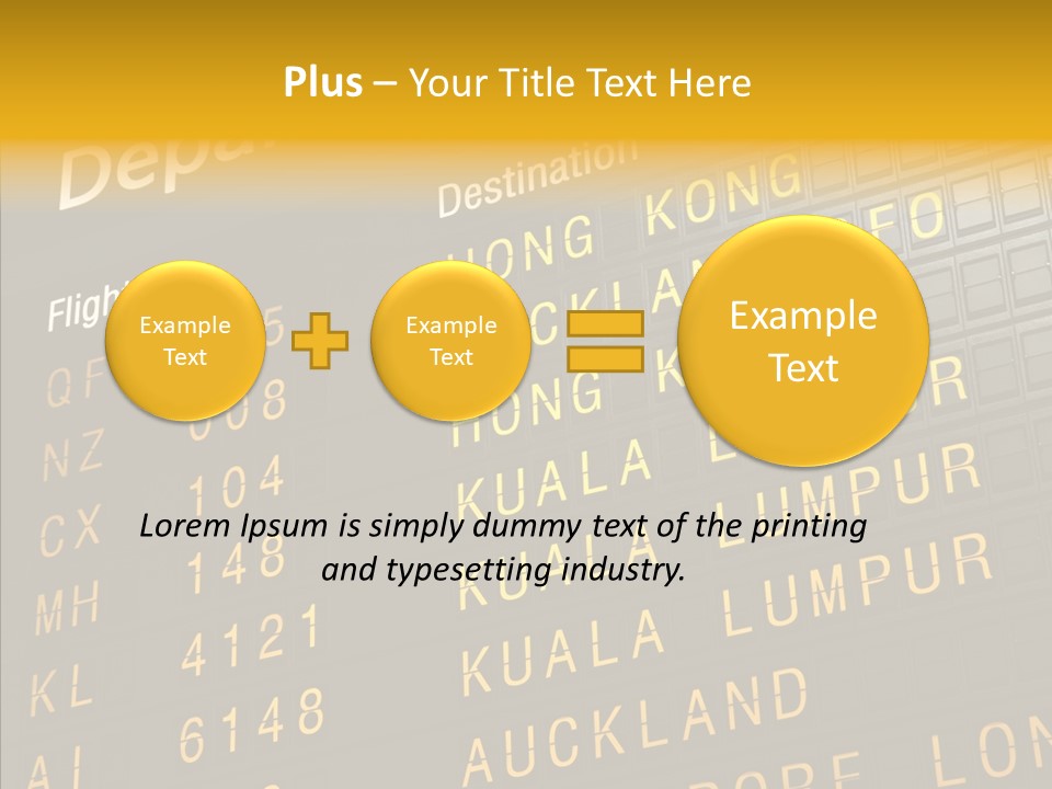 Flight Holiday Electronic PowerPoint Template