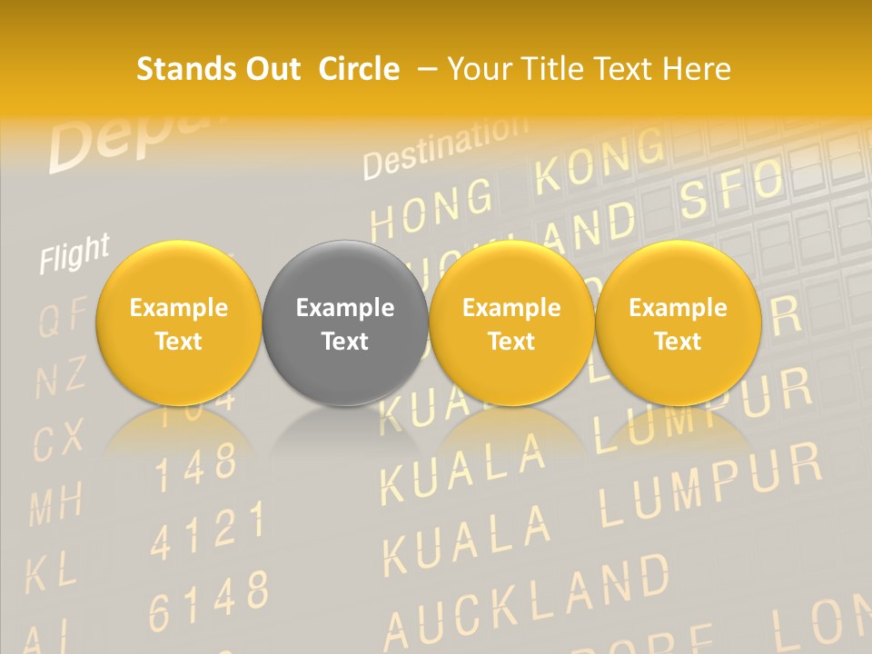 Flight Holiday Electronic PowerPoint Template