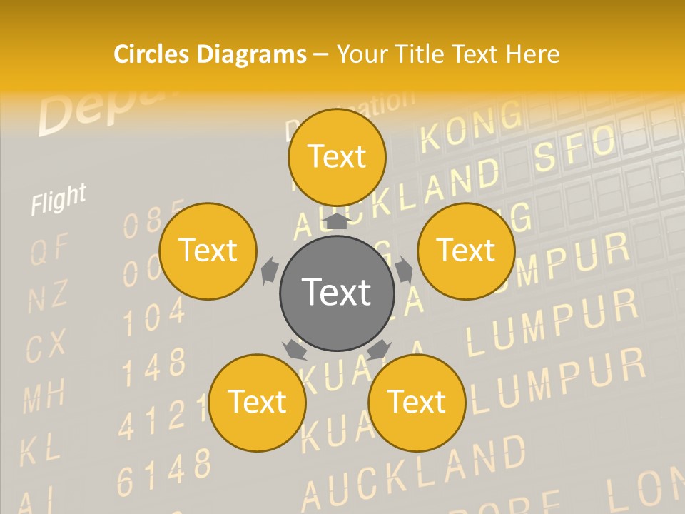 Flight Holiday Electronic PowerPoint Template