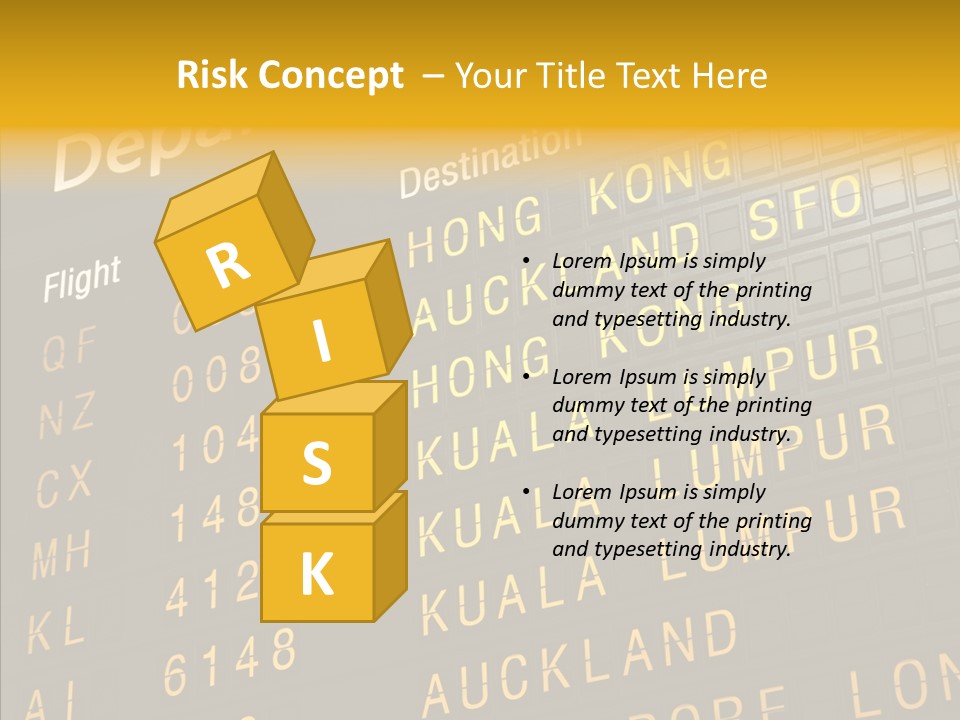 Flight Holiday Electronic PowerPoint Template