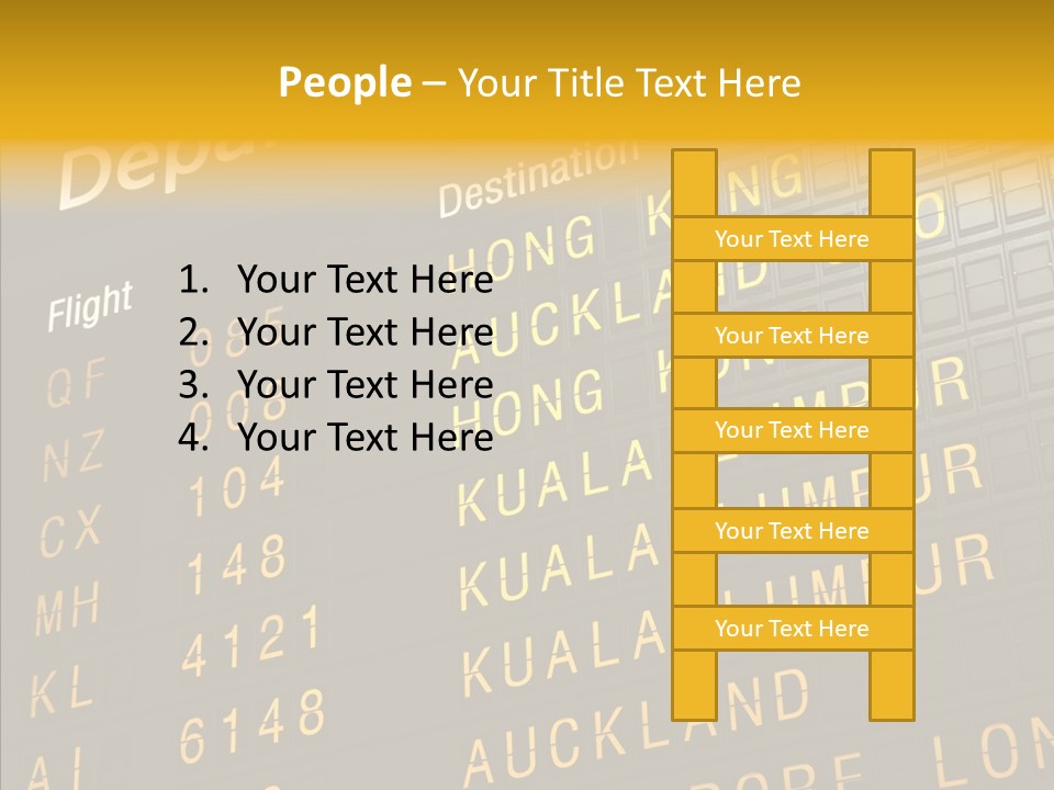 Flight Holiday Electronic PowerPoint Template