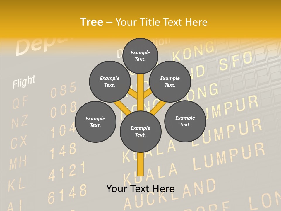 Flight Holiday Electronic PowerPoint Template