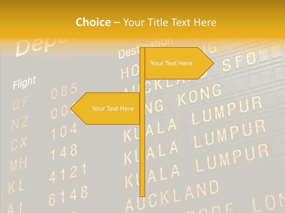 Flight Holiday Electronic PowerPoint Template