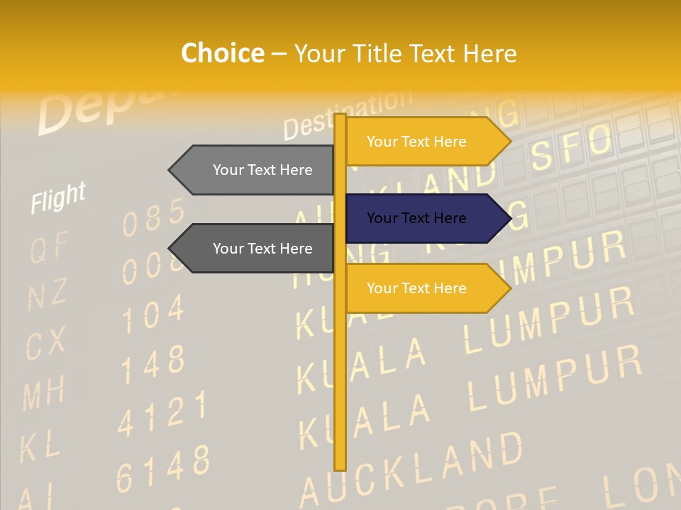 Flight Holiday Electronic PowerPoint Template