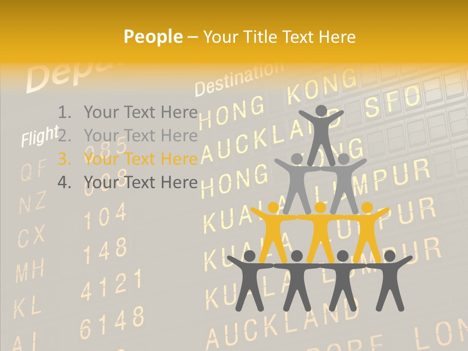 Flight Holiday Electronic PowerPoint Template