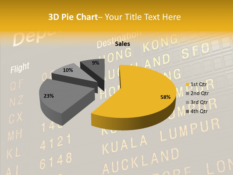 Flight Holiday Electronic PowerPoint Template