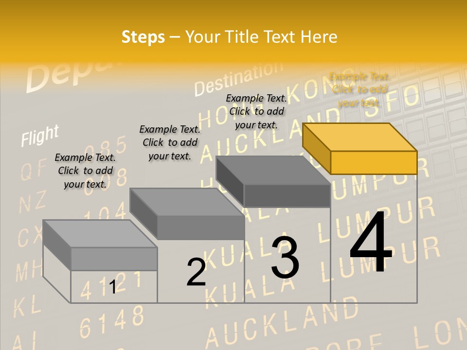 Flight Holiday Electronic PowerPoint Template