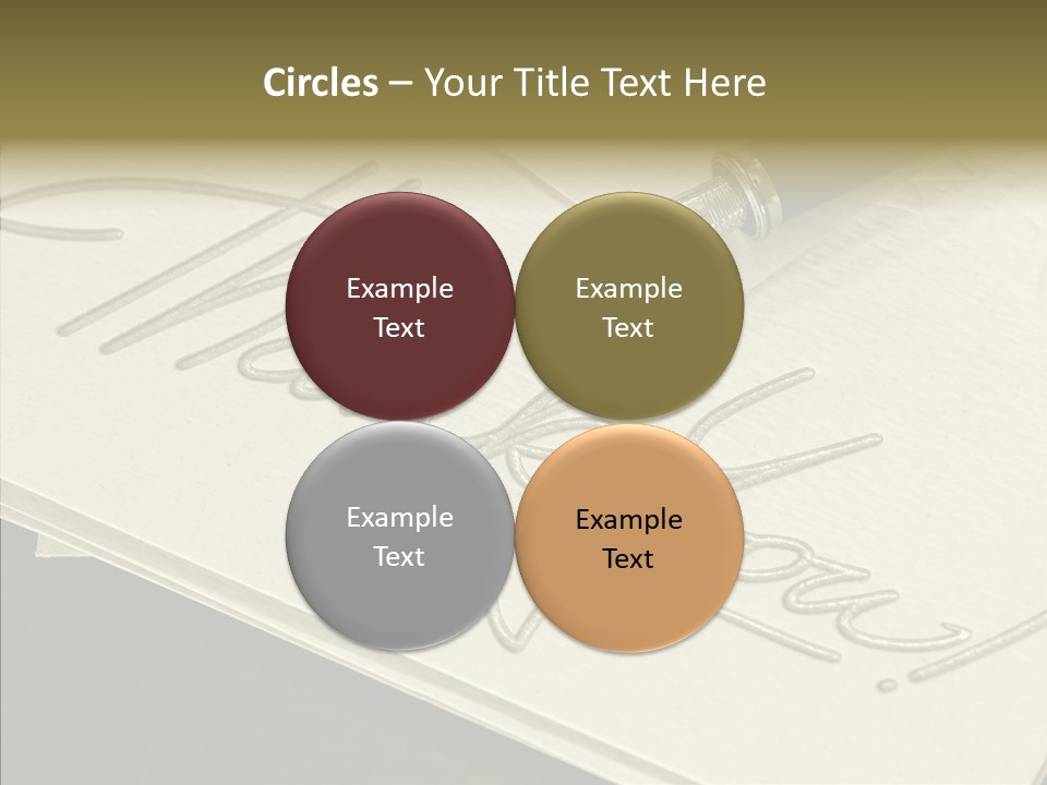 Fountain Pen Writting PowerPoint Template