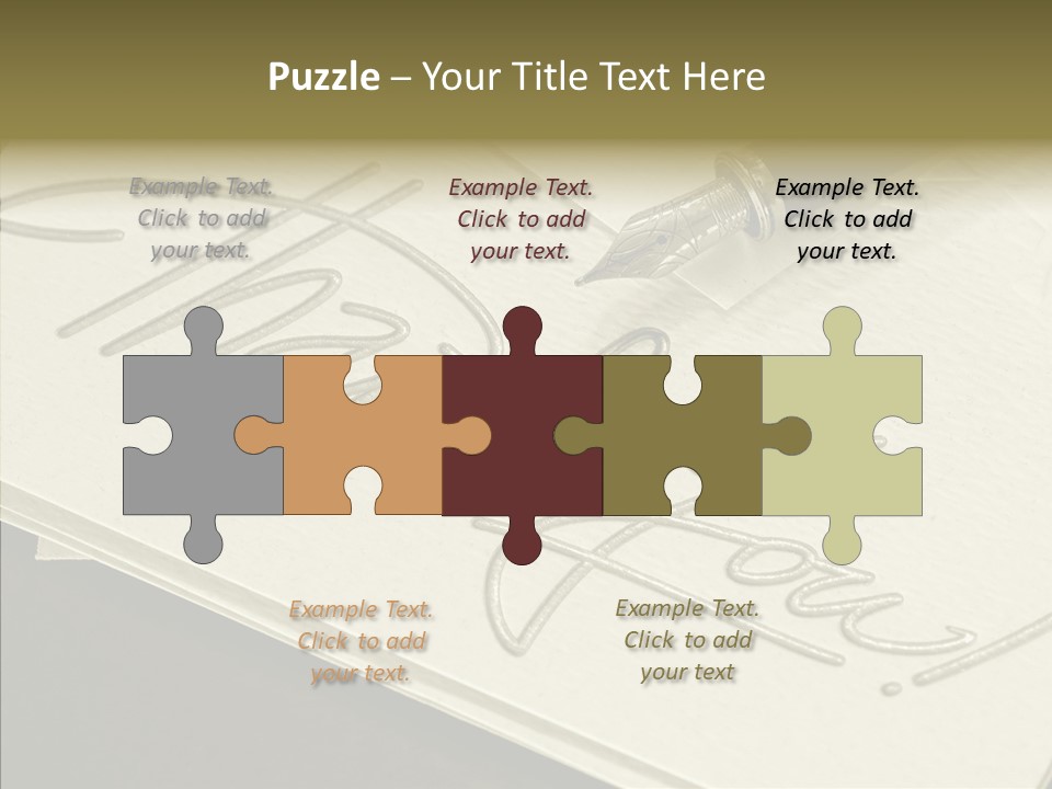 Fountain Pen Writting PowerPoint Template