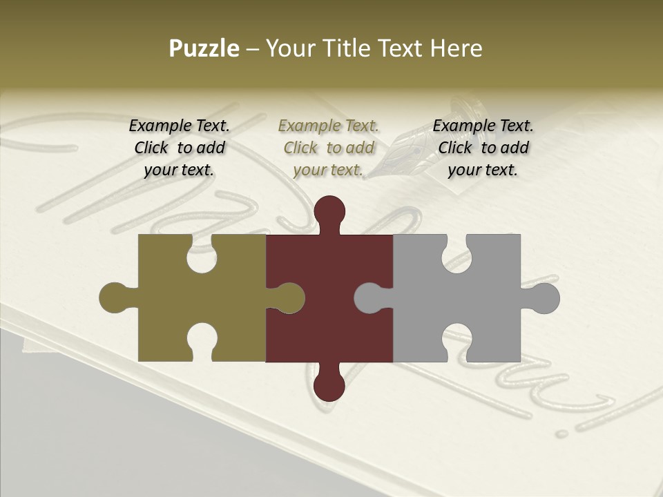 Fountain Pen Writting PowerPoint Template