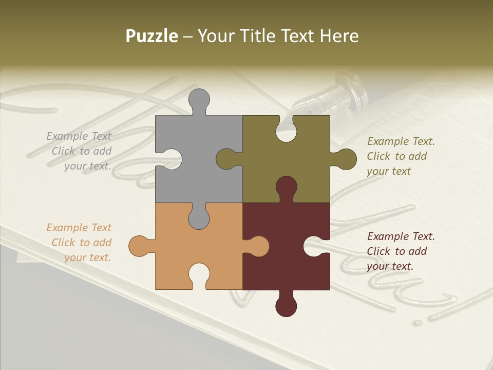 Fountain Pen Writting PowerPoint Template