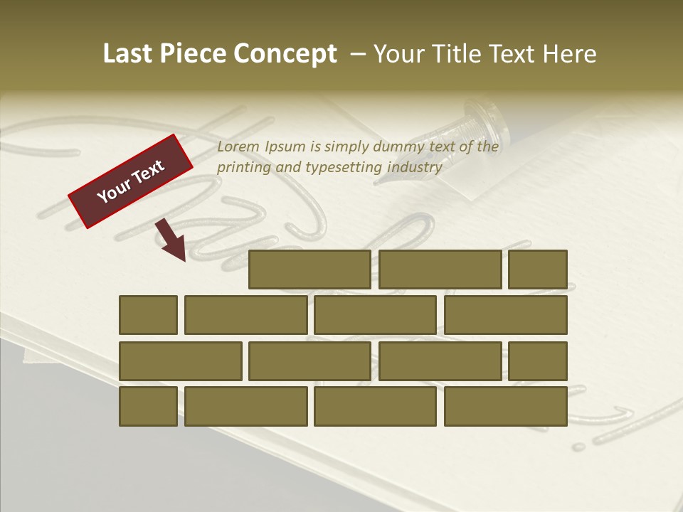 Fountain Pen Writting PowerPoint Template