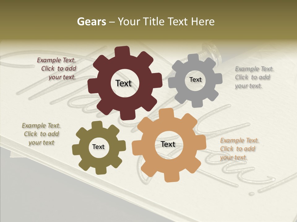 Fountain Pen Writting PowerPoint Template