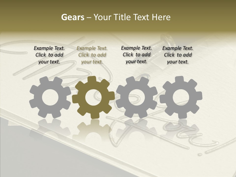 Fountain Pen Writting PowerPoint Template